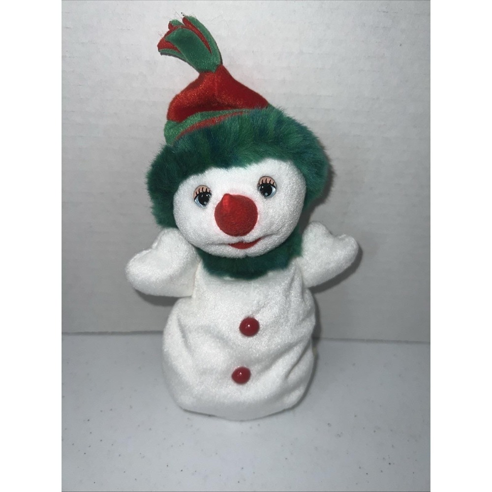 TY 2000 Vtg Plush SNOW GIRL SNOWMAN‎ Beanie Baby CHRISTMAS Stuffed Toy